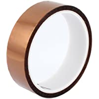 WINGONEER 25mm x 33m Polyimide Calor Alta temperatura Cinta Adhesiva Resistente Para Plataforma De Impresora 3D - Tarea…
